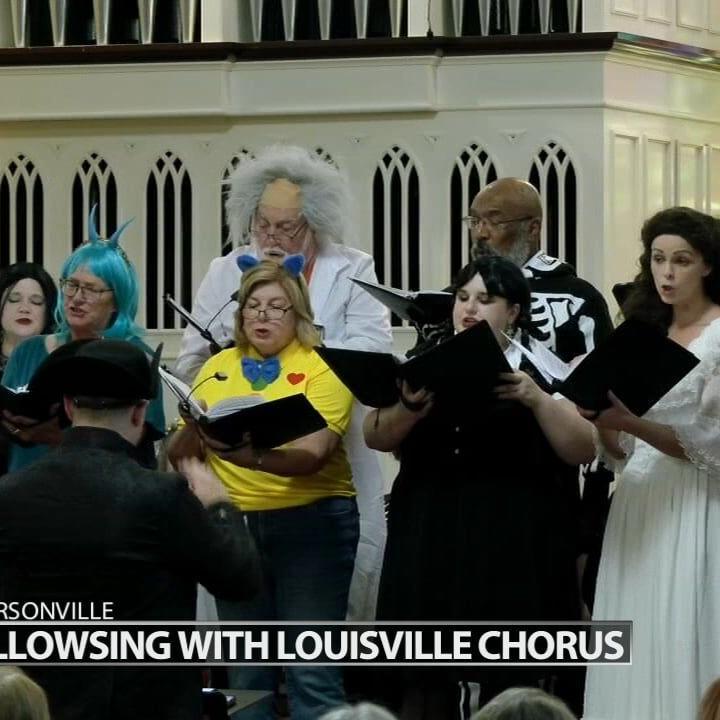Halloween music fills southern Indiana church
